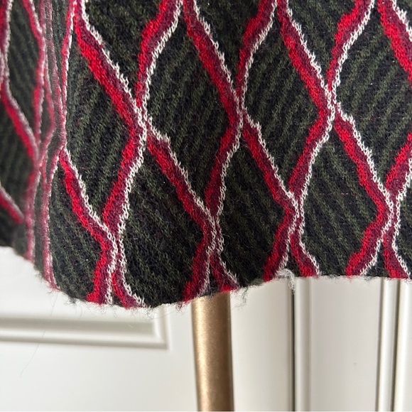 DVF Diane von Furstenberg Jacquard Inverted Pleat A-Line Printed Knit Skirt 2 - Picture 5 of 8